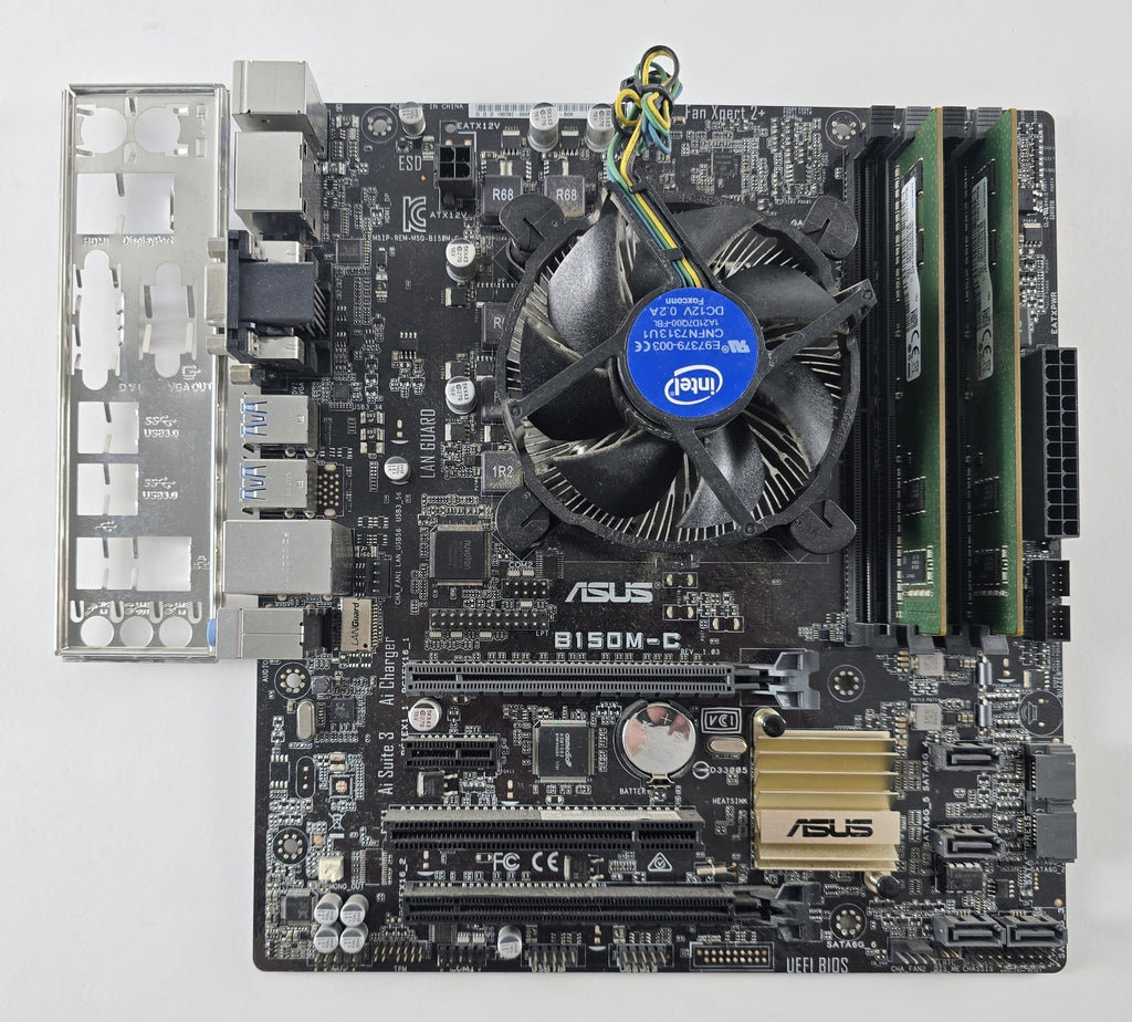 Aufrüstset Intel Core i3-6100 ASUS B150M-C 8GB DDR4 + Kühler #Z230