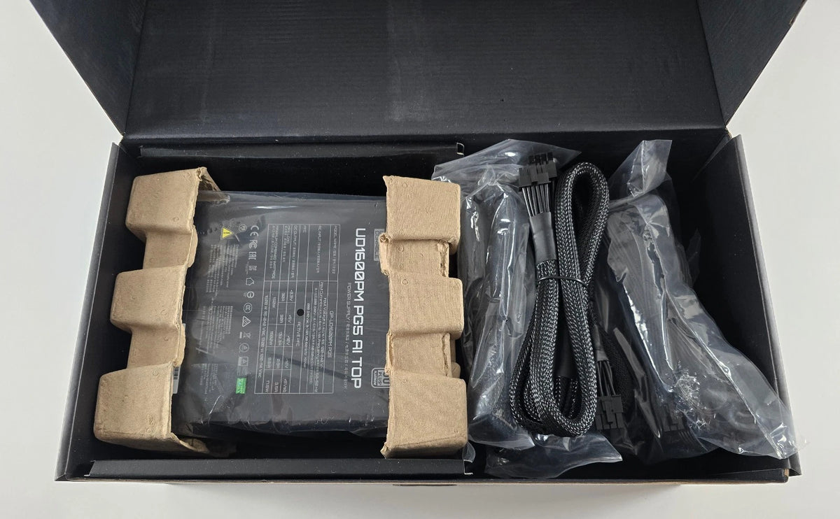 1600 Watt PC-Netzteil GIGABYTE UD1600PM PG5 AI TOP High End PSU ATX Schwarz neu