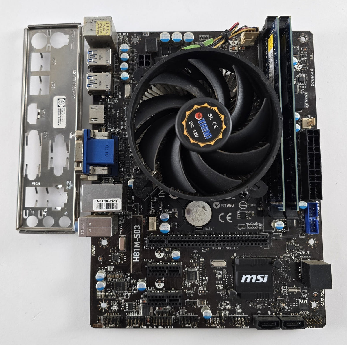 MSI H81M-S03 + Intel Core i5-4460 + 8 GB DDR3 LGA1150 #Z313