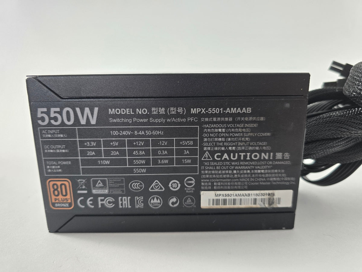 Cooler Master MasterWatt 550W ATX 2.4 Netzteil Teil modular
