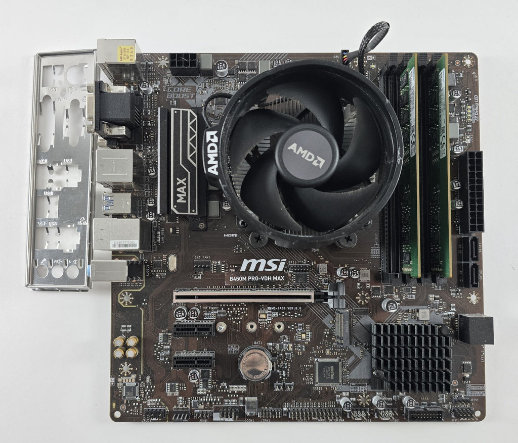 Aufrüstset MSI B450M PRO-VDH MAX + AMD Ryzen 5 3400G + 16GB DDR4 #Z294