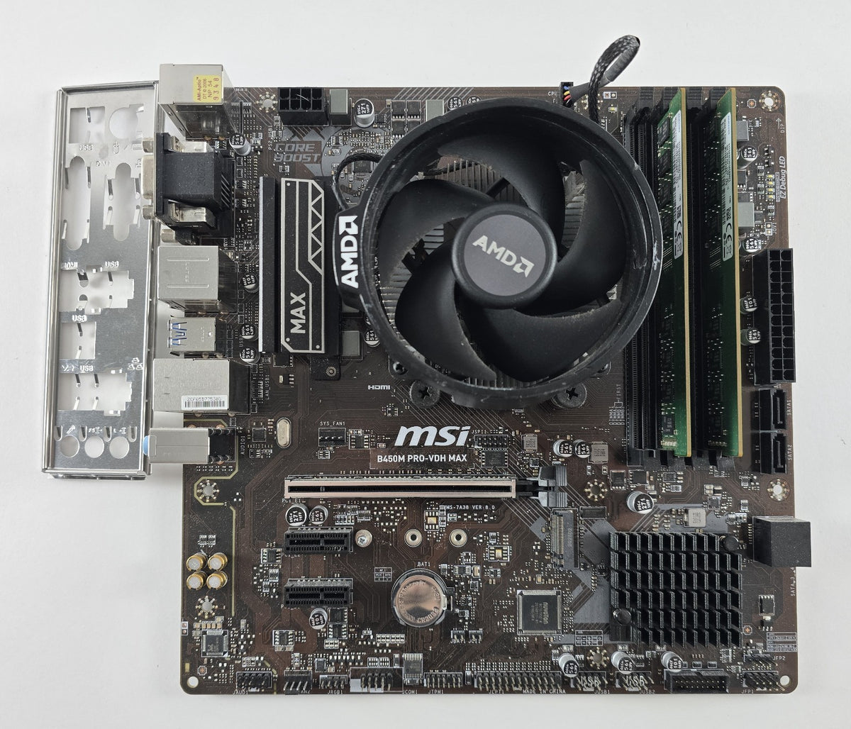 Aufrüstset MSI B450M PRO-VDH MAX + AMD Ryzen 5 3400G + 16GB DDR4 #Z294