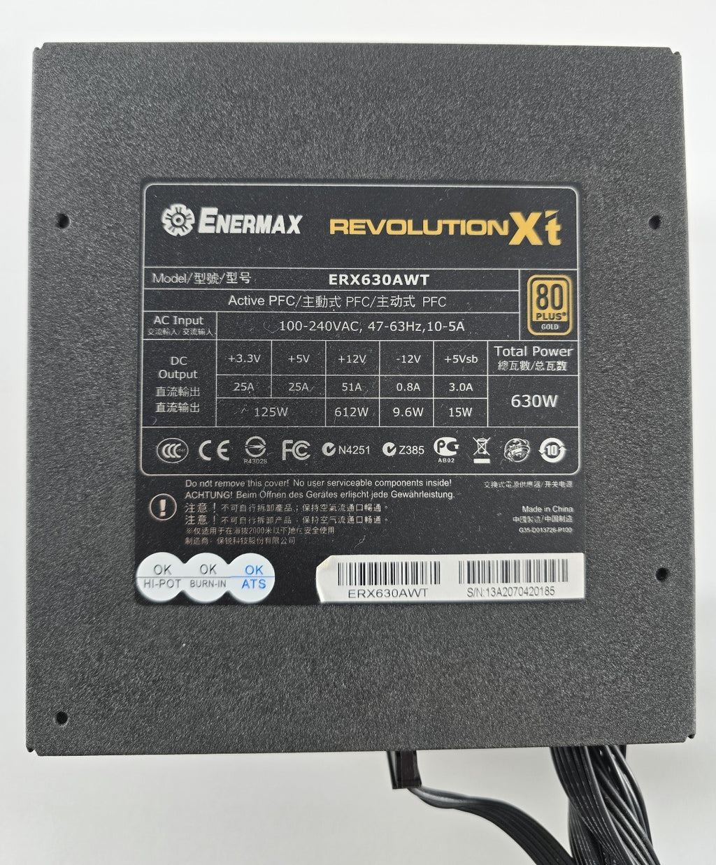 Enermax Revolution X't ERX630AWT 630W ATX Netzteil teilmodular #NT21