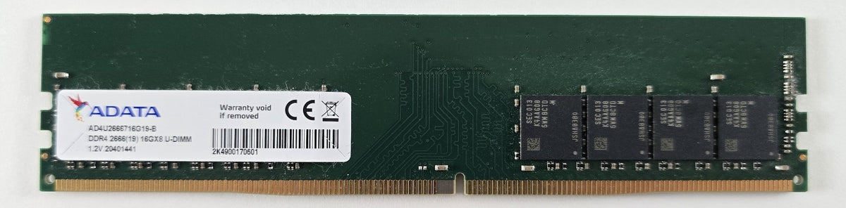 ADATA 16GB 1x16GB DDR4-2666 CL19 AD4U2666716G19-B #R27