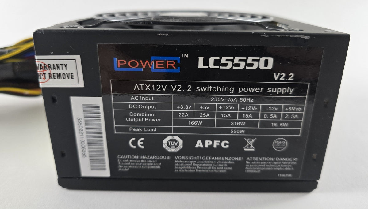 LC-Power LC5550 V2.2 550W ATX Netzteil #NT27