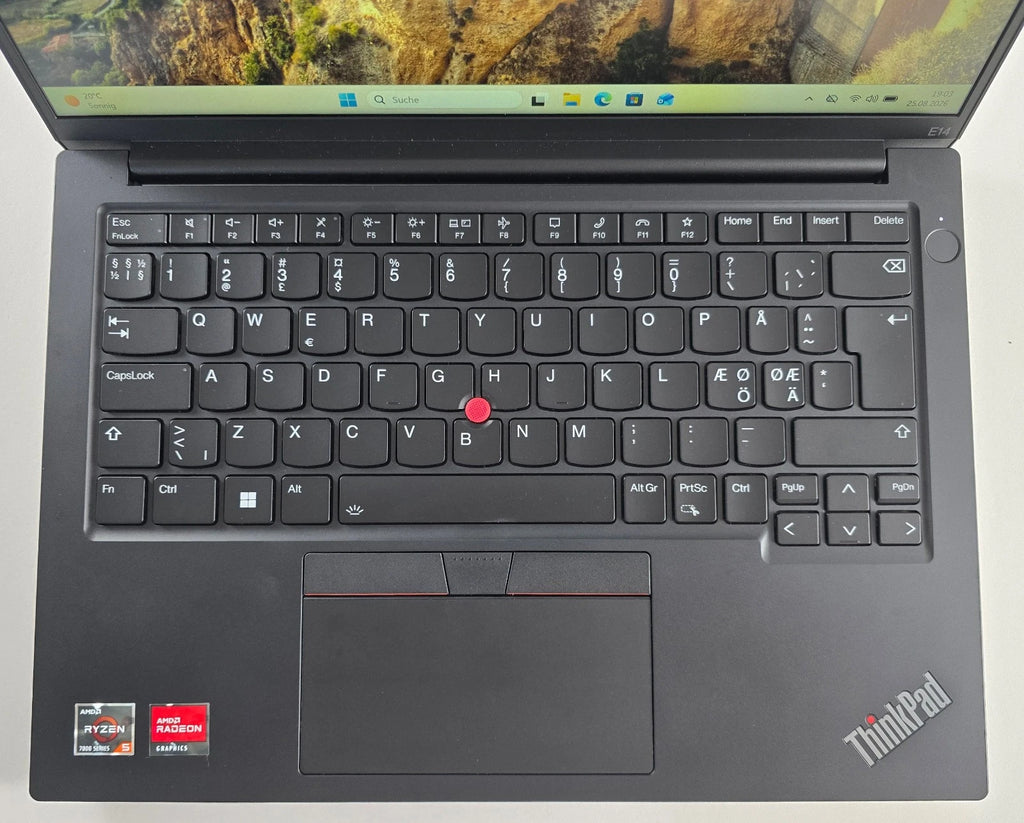 Lenovo ThinkPad E14 Gen5 AMD Ryzen 5 7430U 8GB RAM 256GB QWERTY (DK) – SKU L7