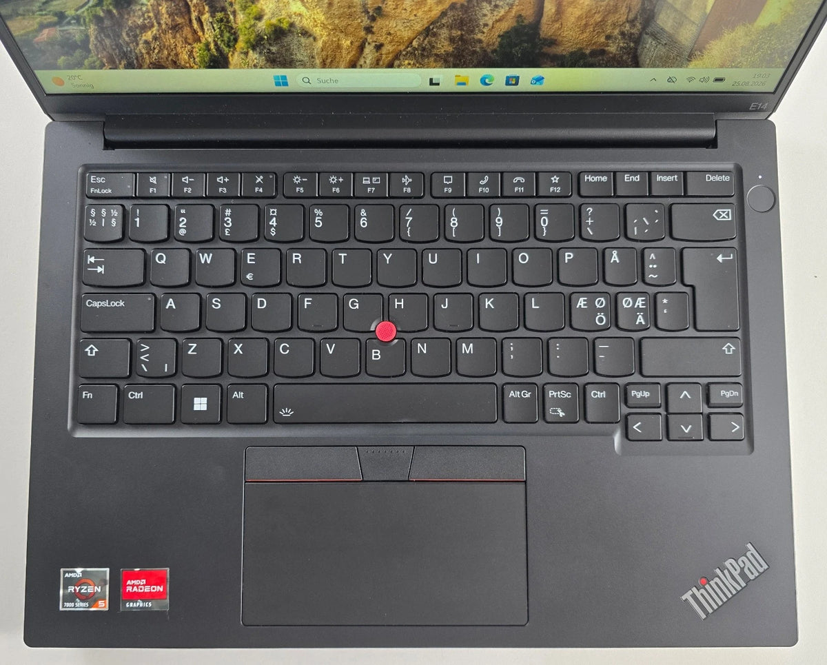 Lenovo ThinkPad E14 Gen5 AMD Ryzen 5 7430U 8GB RAM 256GB QWERTY (DK) – SKU L7