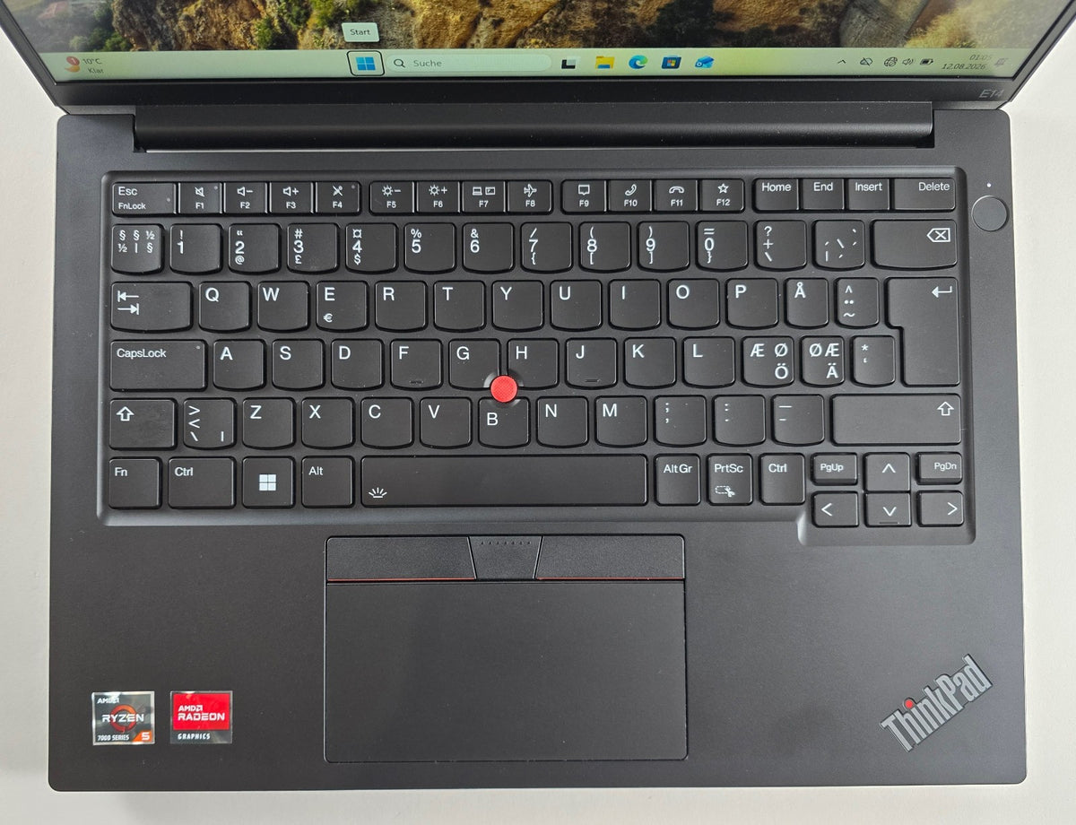 Lenovo ThinkPad E14 Gen5 AMD Ryzen 5 7430U 8GB RAM 256GB QWERTY (DK) #NB13