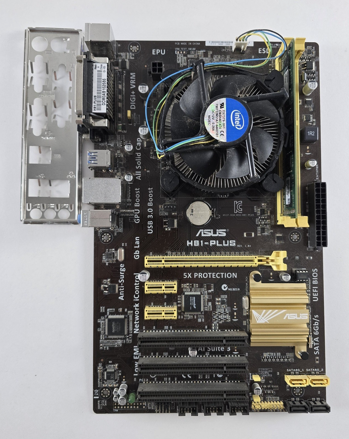 Intel Core i3-4330 + ASUS H81-PLUS + 8 GB DDR3 + CPU Kühler #Z191