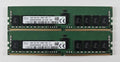 SK hynix 32GB (2x16GB) DDR4-2400 ECC Reg RDIMM HMA82GR7MFR4N-UH Server #R1