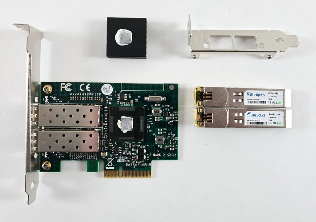 DELOCK 90480 Netzwerkkarte, PCI Express, x4 Gigabit LAN, 2x SFP