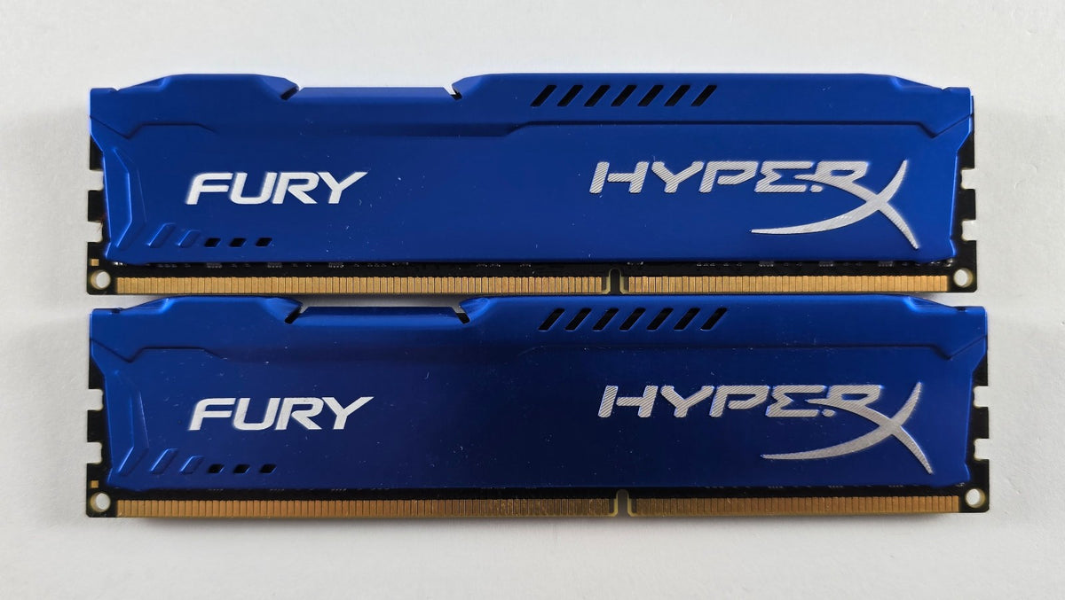 2x 8GB Kingston Hyper X Fury HX316C10FK2/16 16GB DDR3 1600MHz PC3-12800U PC RAM