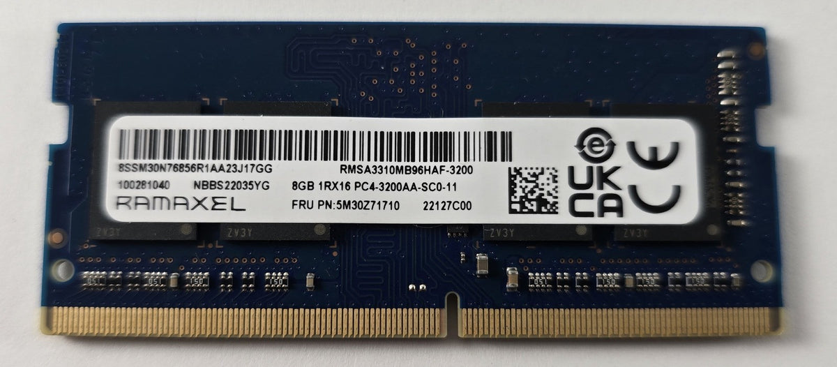 8GB Ramaxel DDR4-3200 SODIMM PC4-25600 Laptop RAM Lenovo FRU 5M30Z71710 #R16
