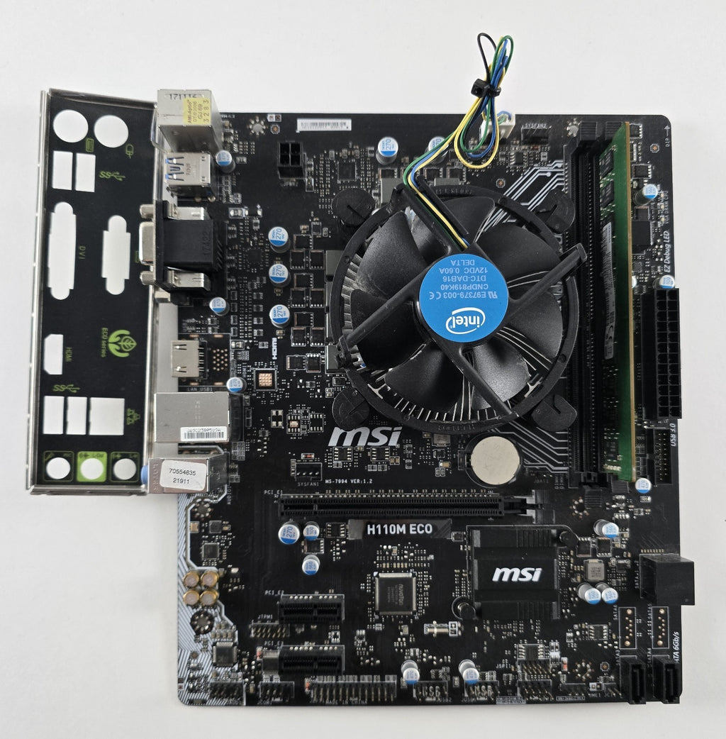 MSI H110M ECO + Intel Core i5-7400 + 8 GB DDR4 LGA 1151 #Z331