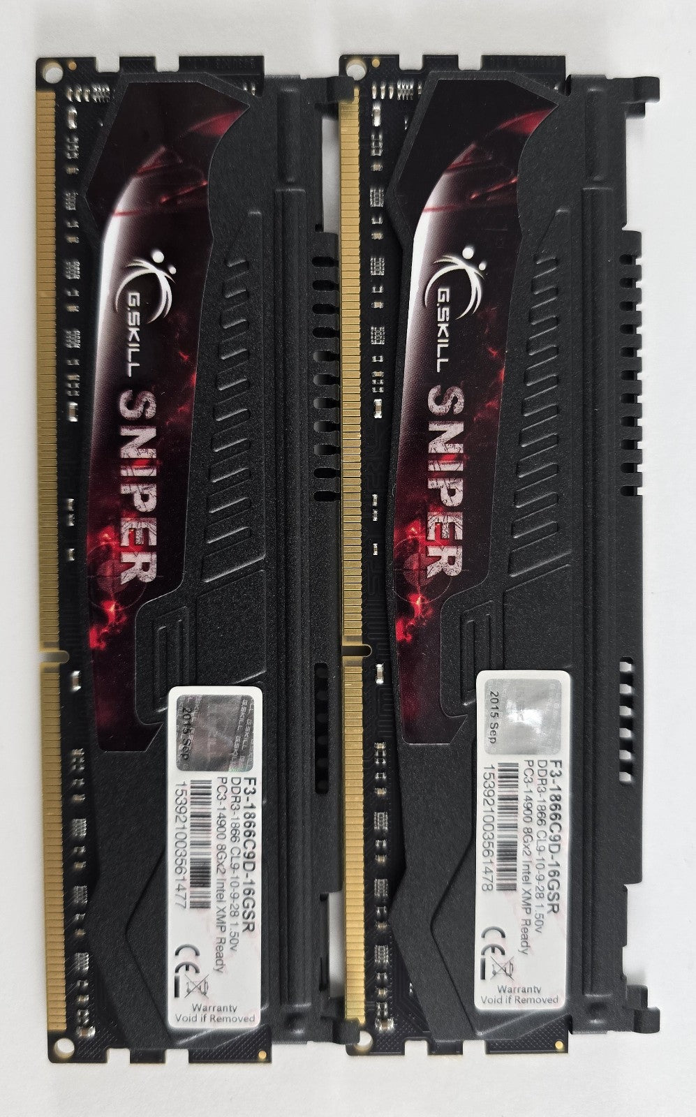 G.Skill Sniper 16GB (2x8GB) DDR3-1866 DIMM Desktop Arbeitsspeicher #R10