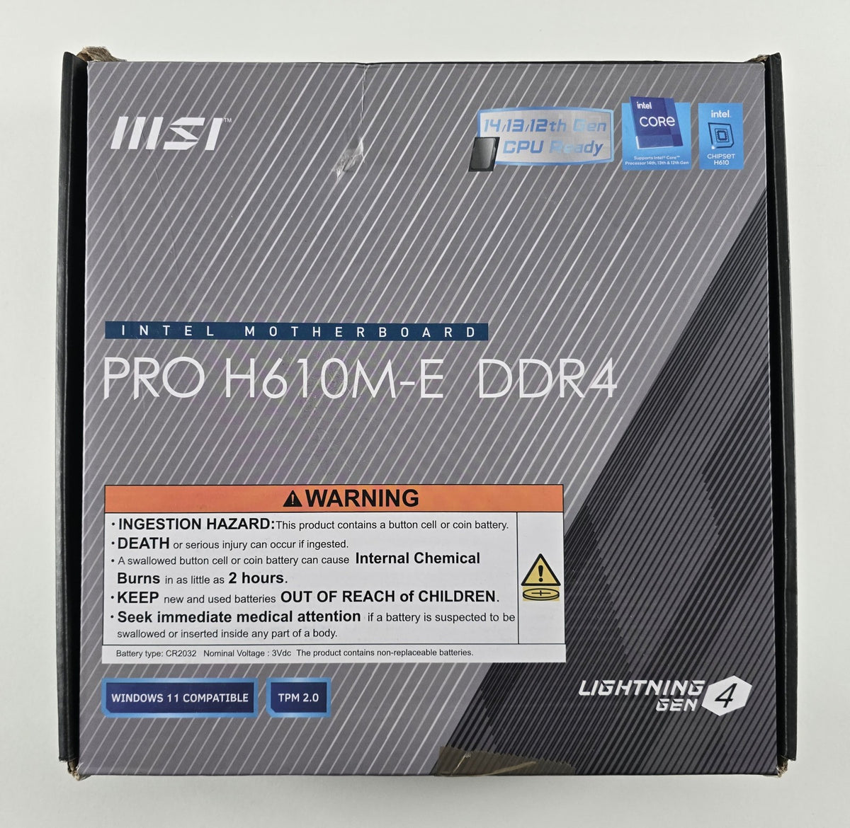 MSI PRO H610M-E DDR4 Motherboard Intel H610 LGA 1700 micro ATX #MB45