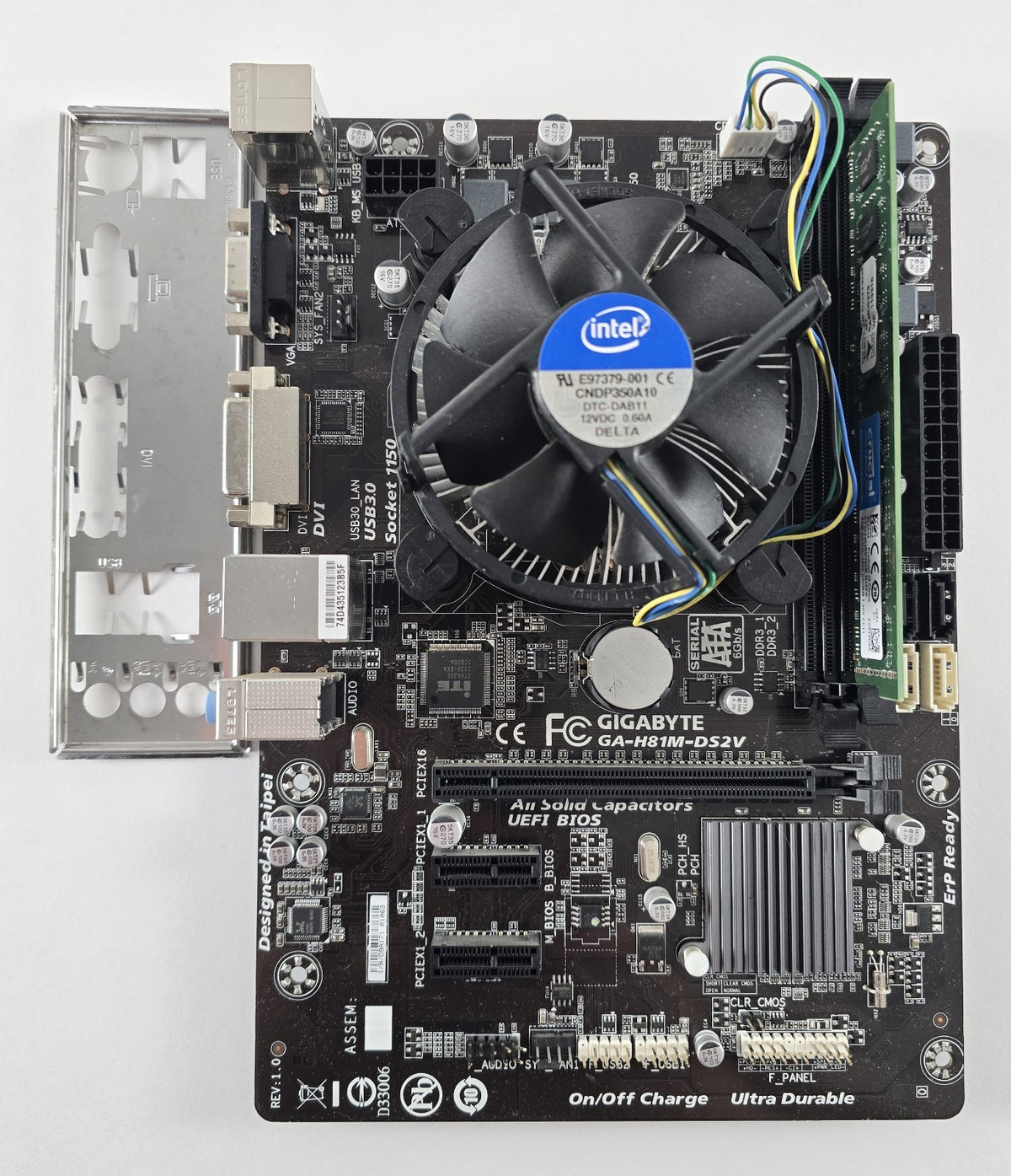 Aufrüstset Gigabyte GA-H81M-DS2V + Intel Core i5-4670K + 8GB DDR3 #Z254