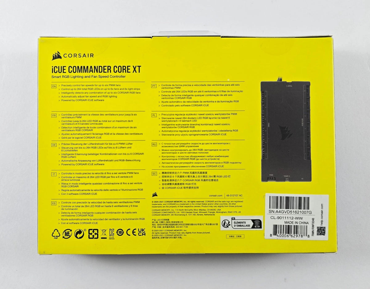 Corsair iCUE COMMANDER CORE XT Smart RGB Lüftersteuerung (CL-9011112-WW) #E2