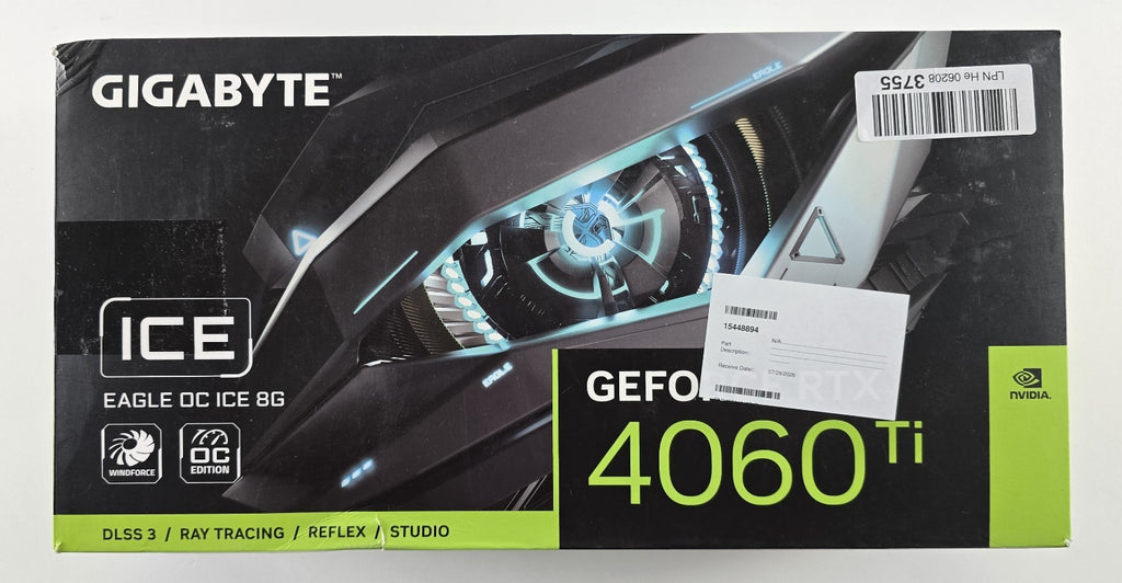 Gigabyte GeForce RTX 4060 Ti Eagle OC ICE 8GB GDDR6 Grafikkarte + OVP #G23