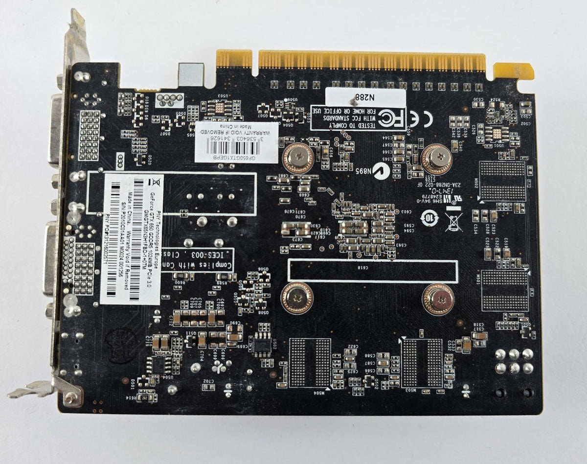 PNY GeForce GTX 650 1GB GDDR5 2x DVI Mini-HDMI PCIe Grafikkarte #G51