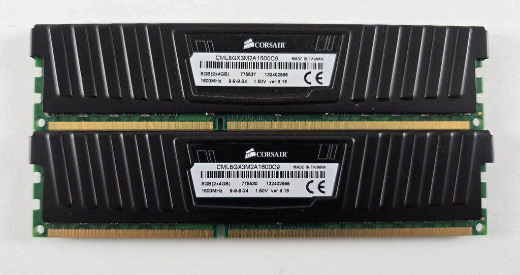 Corsair Vengeance LP 8GB (2x4GB) DDR3 CML8GX3M2A1600C9 9-9-9-24
