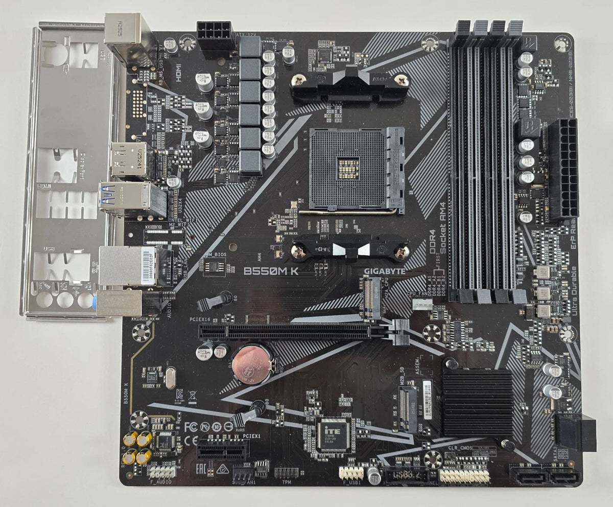 Gigabyte B550M K AM4 M.2 USB 3.2 HDMI DisplayPort AMD Ryzen Mainboard #MB6