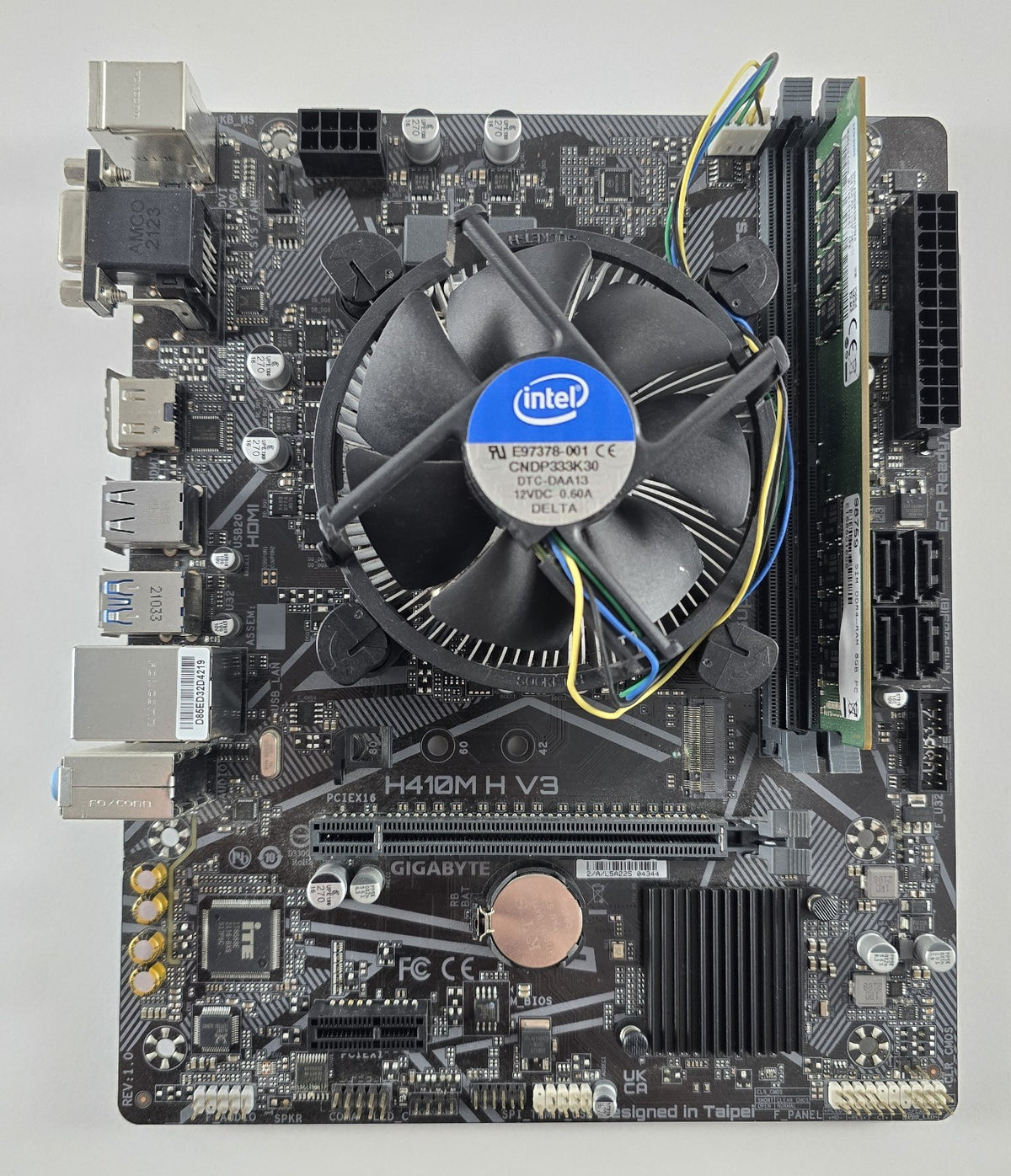 Gigabyte H410M H V3 + Intel Core i3-10100F + 8 GB DDR4 LGA 1200 #Z334