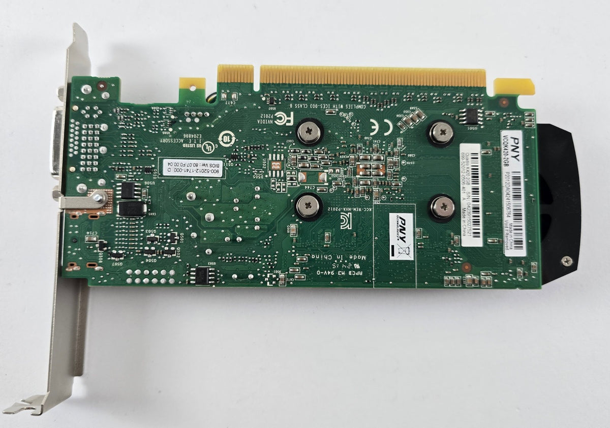 PNY NVIDIA Quadro K420 2GB DDR3 DisplayPort DVI Workstation PCIe #G75
