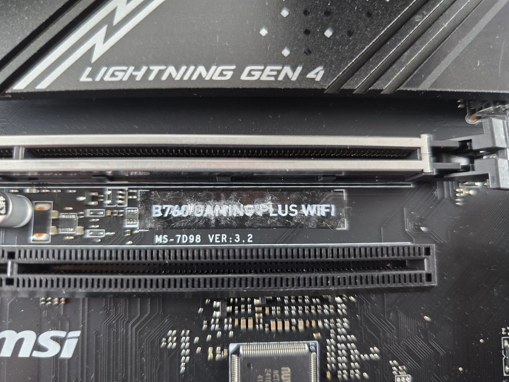 MSI B760 Gaming Plus WIFI Mainboard Intel Sockel 1700 B760 DEFEKT #MB22