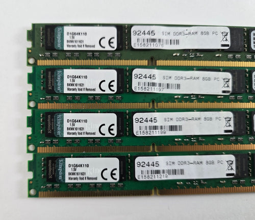 32GB Kingston (4x 8 GB) DDR3-1600 PC3-12800U D1G64K110 1.5 V PC RAM