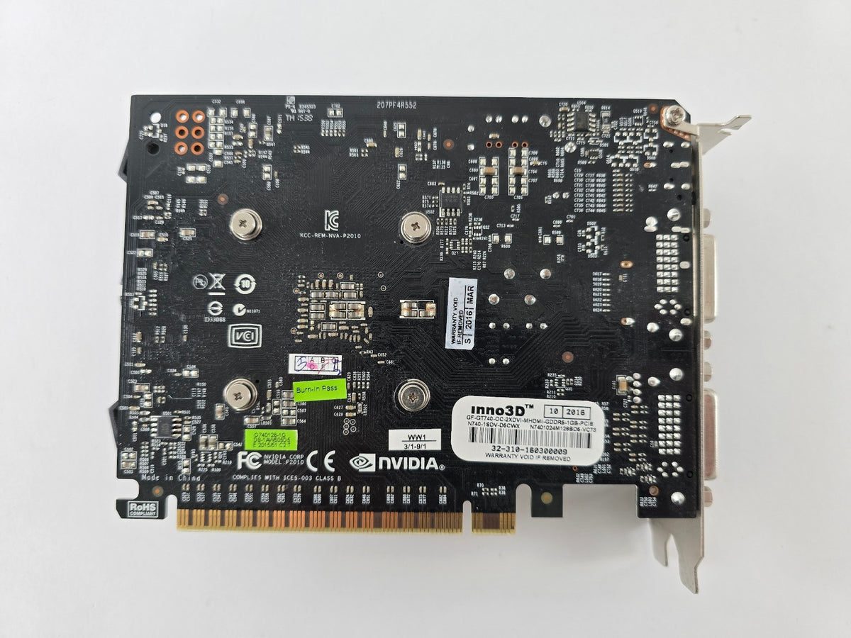 Inno3D GeForce GT 740 1GB 128 Bit Nvidia Grafikkarte PCIe 3.0 #G76