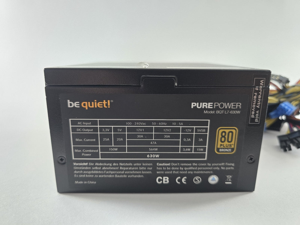 be quiet! Pure Power L7 630W ATX Netzteil 80 PLUS Bronze #NT70